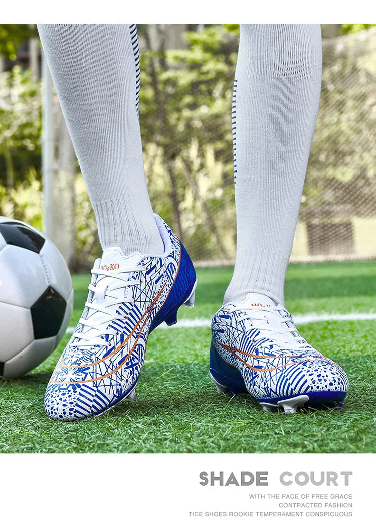 Soccer Cleats - Long-Spike Football Boots for Adults & Kids | TF/AG Training Sneakers