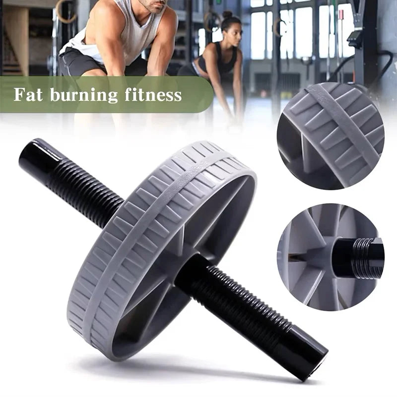 Silent Abdominal Exercise Wheel - Heavy-Duty Core Workout Roller for Tummy Slimming