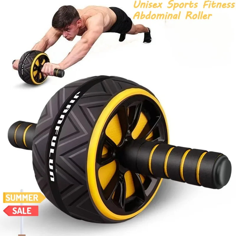 Universal Silent Abdominal Roller - Single-Wheel Core Trainer for Slimming and Fitness