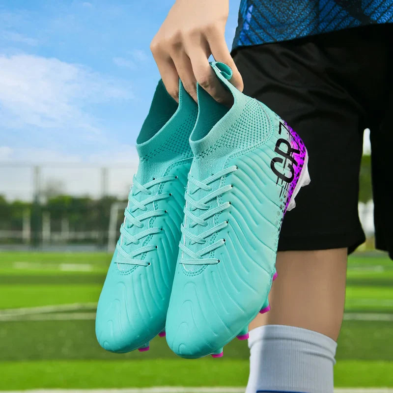 Professional Unisex Soccer Cleats - Waterproof High-Performance Football Boots for Turf and Outdoor Grass