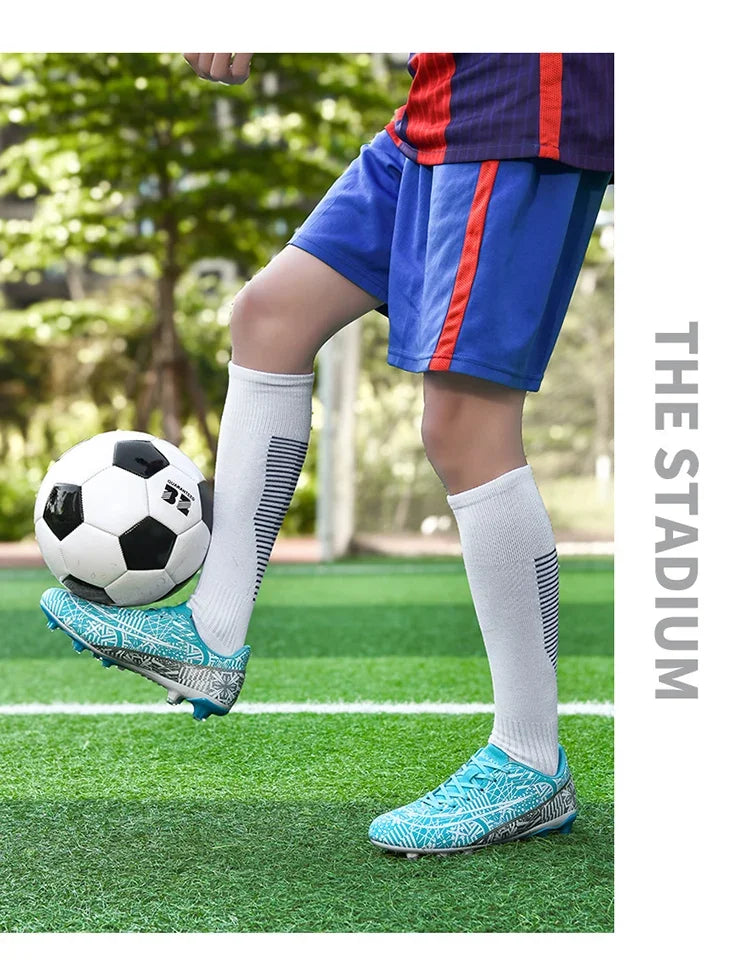 Soccer Cleats - Long-Spike Football Boots for Adults & Kids | TF/AG Training Sneakers