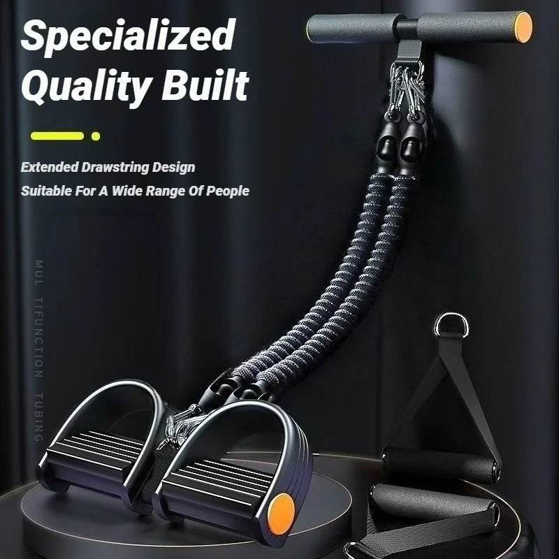 Pedal Resistance Band Tensioner - Multifunctional Home Fitness Puller for Core and Full Body Training