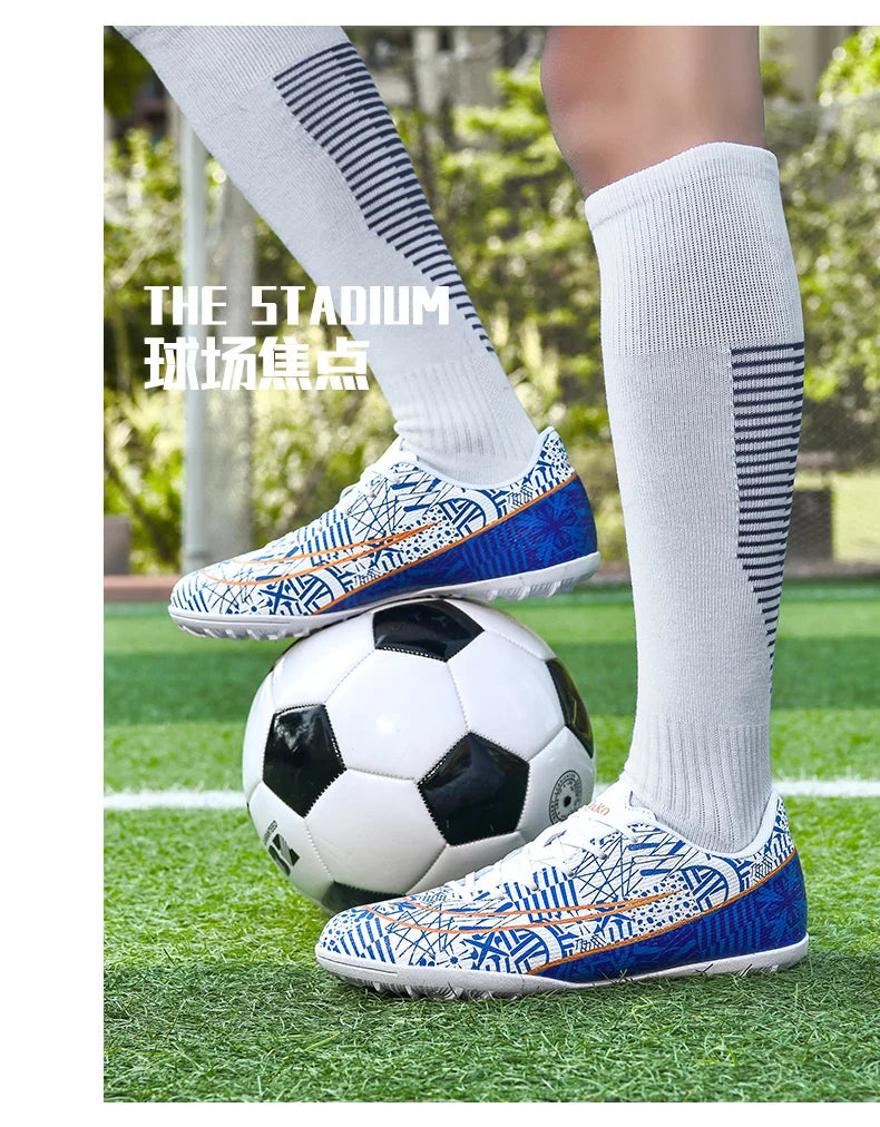 Soccer Cleats - Long-Spike Football Boots for Adults & Kids | TF/AG Training Sneakers
